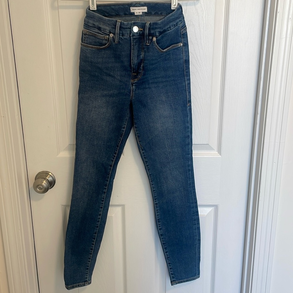 Good American ankle jeans